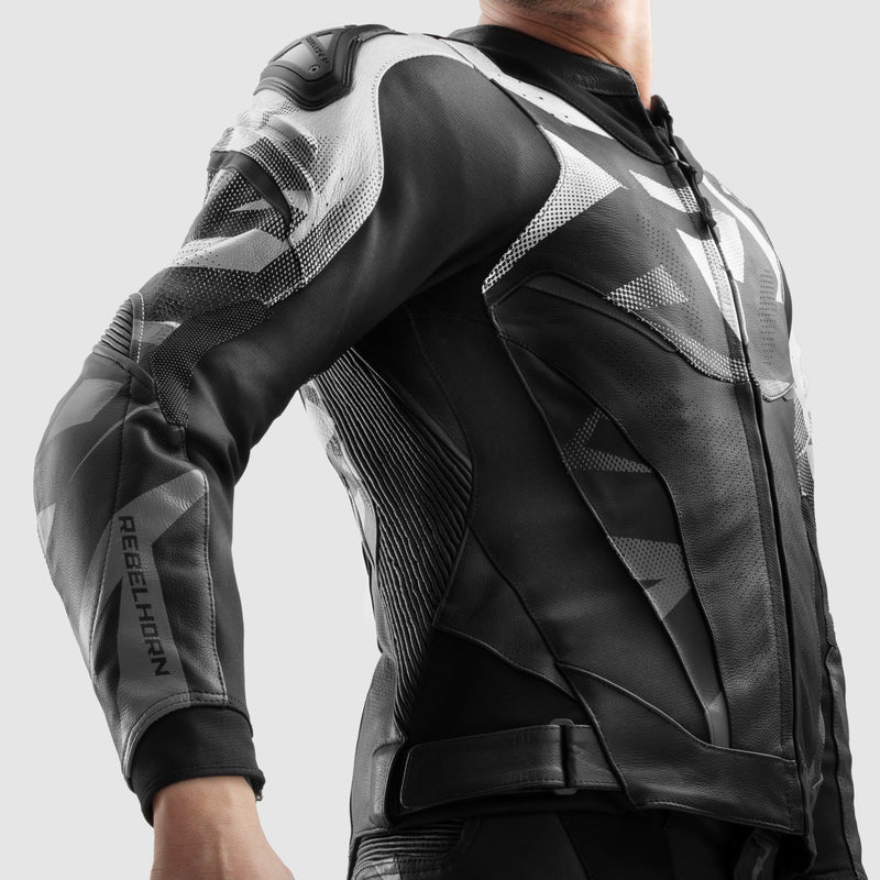 Kurtka motocyklowa skórzana Rebelhorn Inferno Black White 28 324171_ZAL797761.jpg