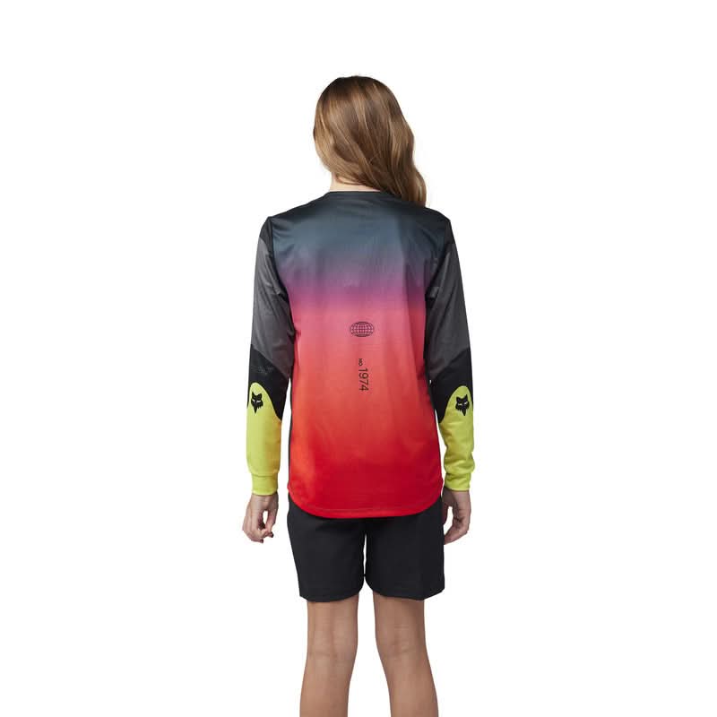 Koszulka Rowerowa Z Długim Rękawem Fox Junior Ranger Revise Black/Pink 15 309572_ZAL721705.jpg