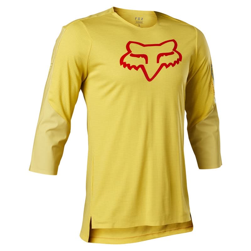 Koszulka Rowerowa Fox Flexair 3/4 Delta Pear Yellow 1 228272_ZAL460148.jpg