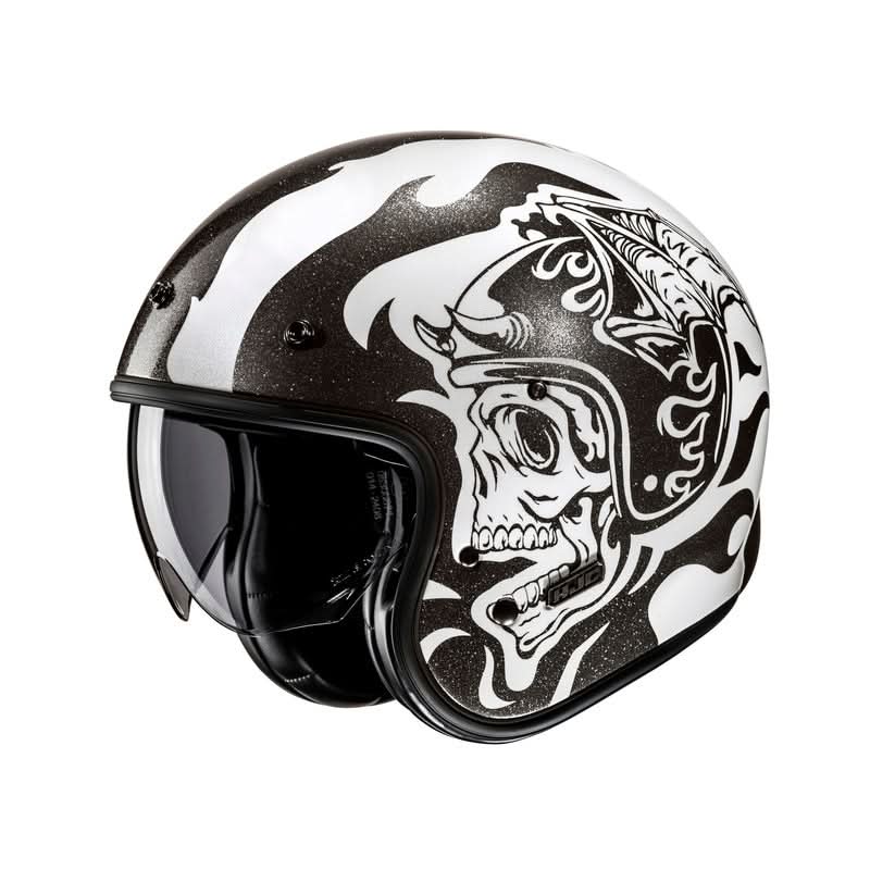 Kask motocyklowy HJC V31 Flame White Black 1 332705_ZAL753470.jpg