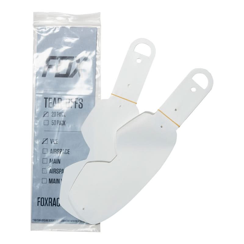 ZESTAW DO GOGLI FOX VUE STANDARD TEAR OFFS-20PK CLEAR NS 1