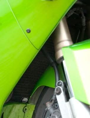 OSŁONA CHŁODNICY RG RACING KAWASAKI ZX12-R 02- 06 BLACK 1