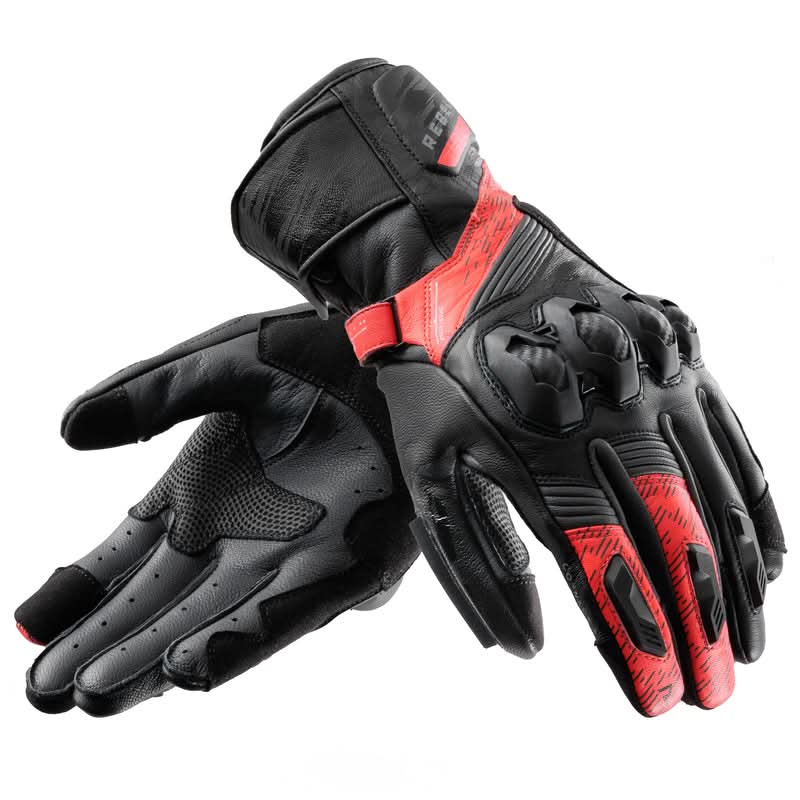 Rękawice motocyklowe Rebelhorn Viper Black Grey Fluo Red 1 323175_ZAL718153.jpg