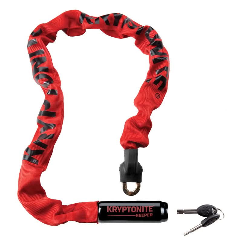 ZAPIĘCIE ŁAŃCUCHOWE KRYPTONITE KEEPER 785 INTEGRATED CHAIN RED 0,7CM X 85CM 1