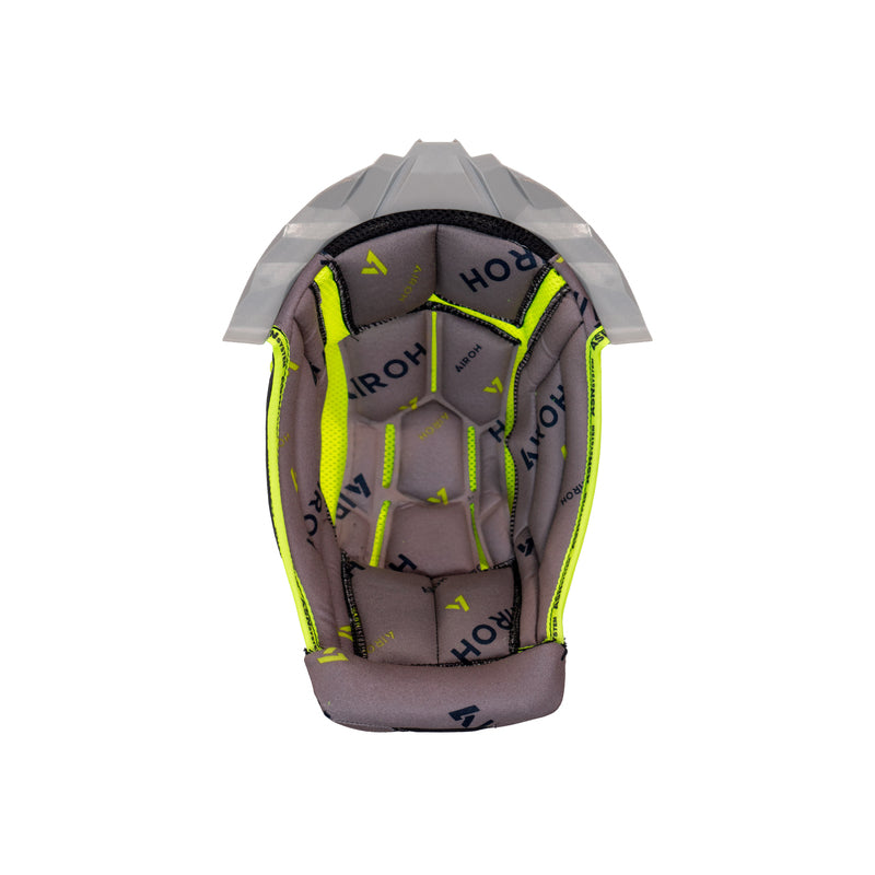 WYŚCIÓŁKA DO KASKU AIROH AVIATOR TWIST 3 GREY YELLOW + GREY SUPPORT XL 1