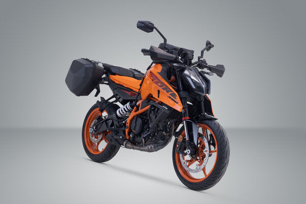 ZESTAW KUFRÓW BOCZNYCH URBAN ABS I STELAŻY SW-MOTECH KTM 125 / 250 / 390 DUKE (23-) 2X16,5L 3