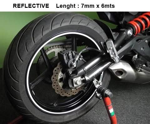 TAŚMA NA FELGĘ KEITI REFLECTIVE STICKER STRIP WHITE 5