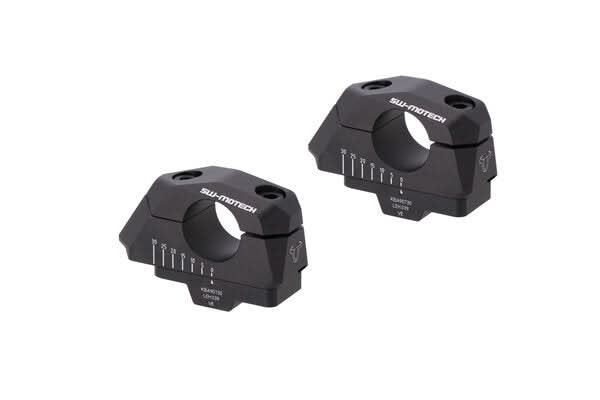 ZESTAW PODWYŻSZAJĄCY KIEROWNICĘ 28MM SW-MOTECH PODWYŻSZENIE 28MM REGULACJA ODCHYLENIA BMW F 850 GS 1