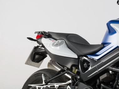 ZESTAW KUFRÓW BOCZNYCH TRAX ADV I STELAŻY SW-MOTECH BMW F 800 R (09-)/F 800 GT (12-) SILVER 37/45L 5