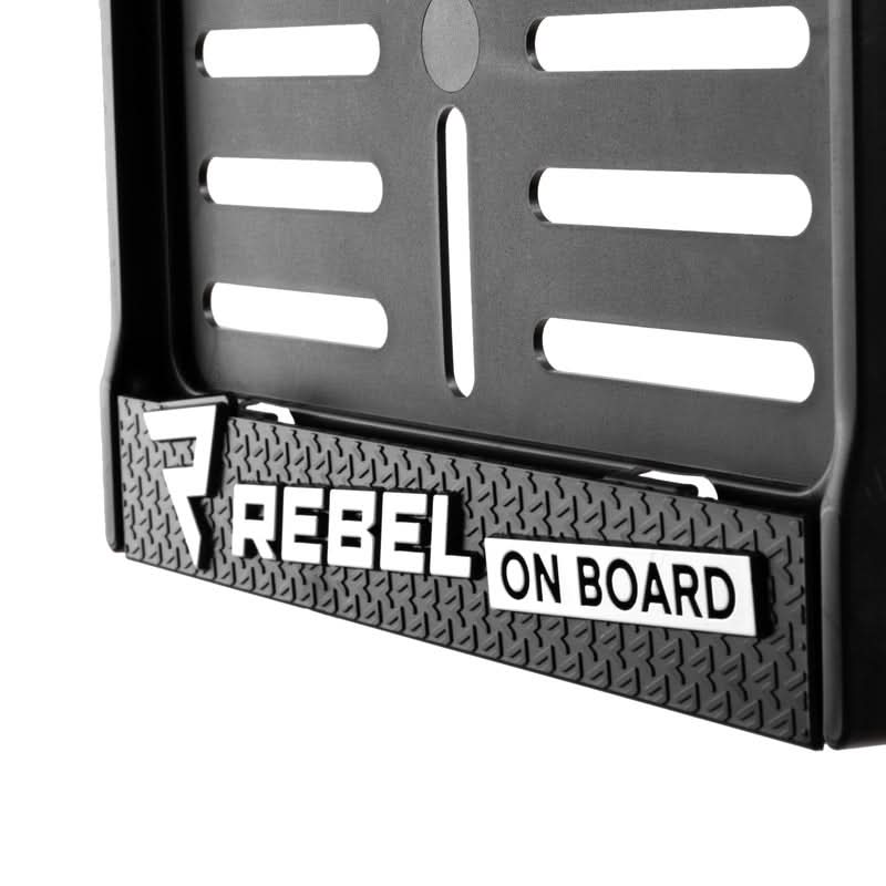 RAMKA NA REJESTRACJĘ MOTOCYKLA REBELHORN REBEL ON BOARD BLACK 3