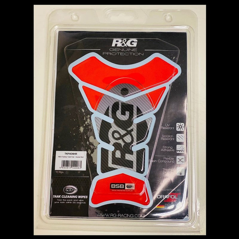 NAKLEJKA NA BAK TANKPAD RG RACING FACTORY HONDA RED 1