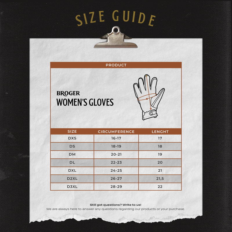 Rękawice Skórzane Broger California Lady Black 25 214345_ZAL639489.png