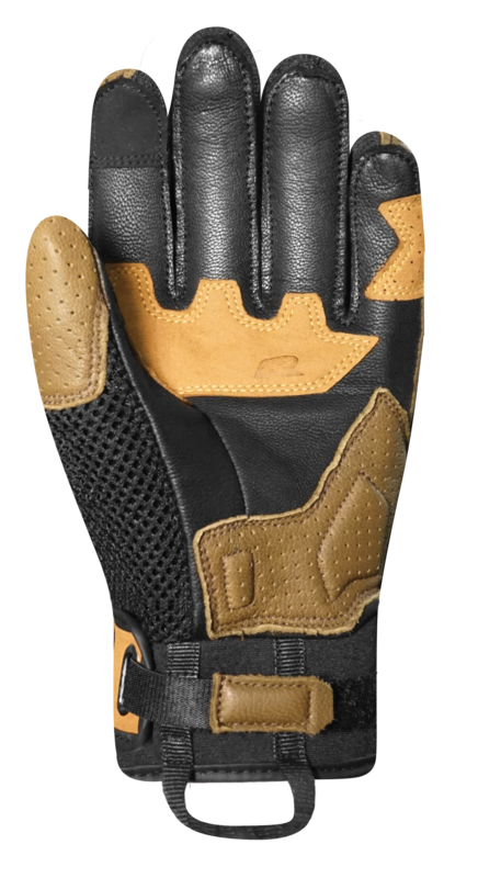 Motocyklowe Rękawice Skórzano-Tekstylne Racer Ronin Sand/Black 2 207084_ZAL354379.png