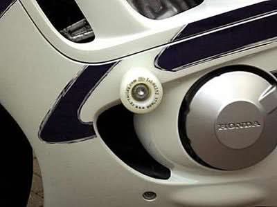 CRASHPADY CLASSIC RG RACING YAMAHA YZF-R1 LOWERS 04- 06 (SWINGARM PIVOT) WHITE 1