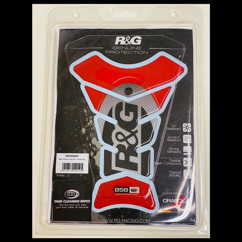NAKLEJKA NA BAK TANKPAD RG RACING FACTORY DUCATI RED 1