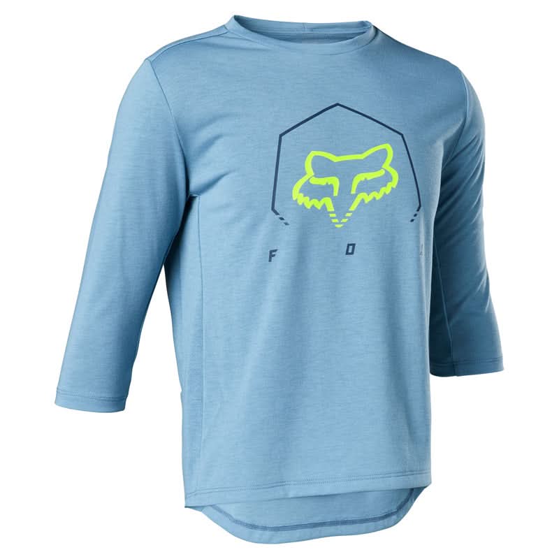 Koszulka Rowerowa Fox Junior Ranger Dr 3/4 Jersey Dusty Blue 1 228811_ZAL459872.jpg
