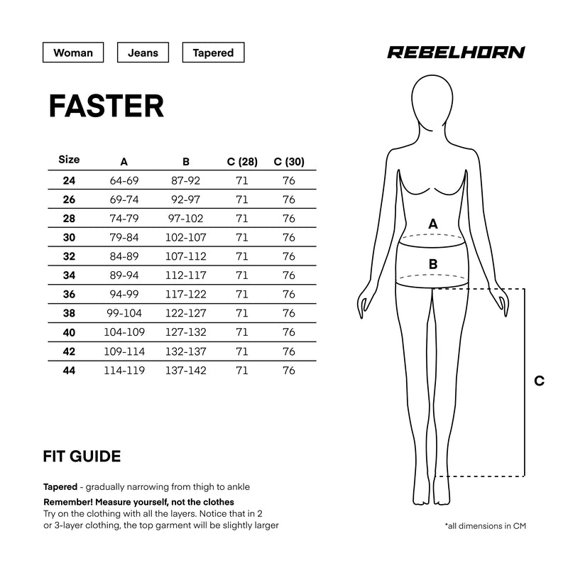 Jeansy motocyklowe damskie Rebelhorn Faster Black 28 348124_ZAL849887.jpg