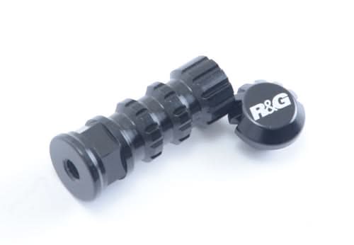 PODNÓŻEK WYŚCIGOWY RG RACING KRÓTKI, NIERUCHOMY, PERFOROWANY BLACK 1