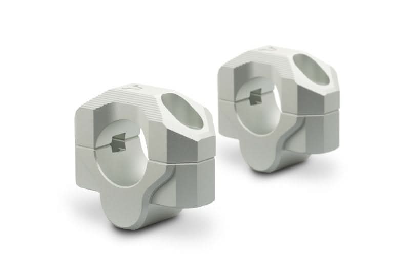 ZESTAW PODWYŻSZAJĄCY KIEROWNICĘ SW-MOTECH 28MM PODWYŻSZENIE 20MM SILVER 1