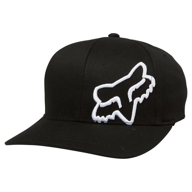 Czapka z Daszkiem Fox Junior Flex 45 Flexfit Black/White 1 170126_ZAL406739.jpg