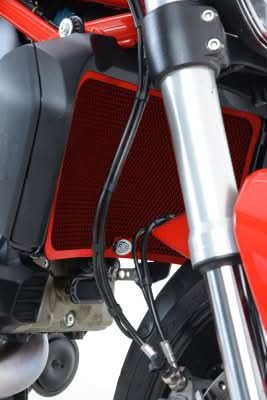 OSŁONA CHŁODNICY RG RACING DUCATI M1200/MONSTER 821/SUPERSPORT (S) 17- 20/DIAVEL 1260(S) -20 RED 1