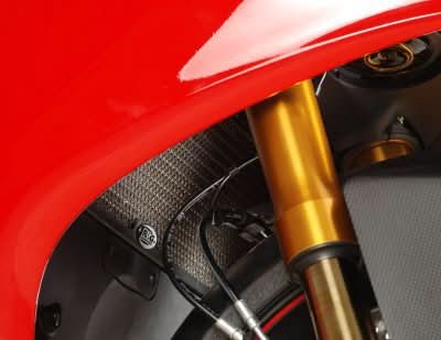 OSŁONA CHŁODNICY RG RACING (PAIR), DUCATI 899/959/1199/1299/V2 PANIGALE BLACK 5