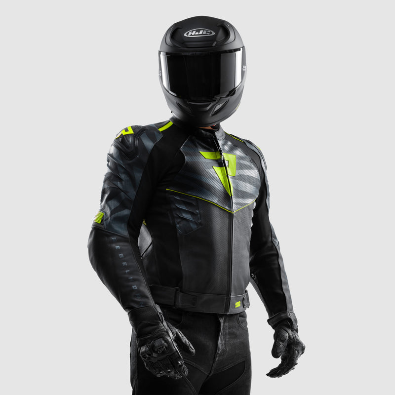 Kurtka motocyklowa skórzana Rebelhorn Vandal 2 Black Grey Fluo Yellow 34 347989_ZAL852833.jpg