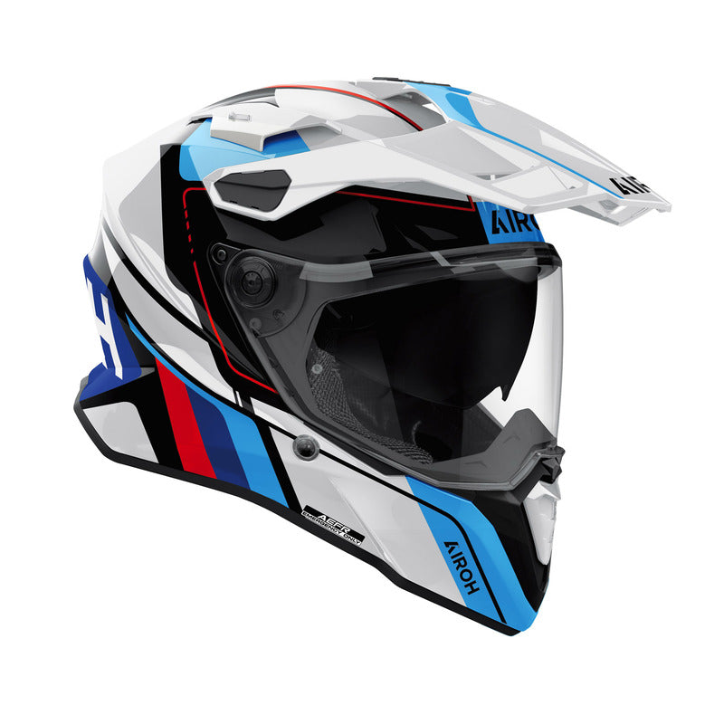 KASK MOTOCYKLOWY AIROH COMMANDER 2 SKIP WHITE GLOSS M 3