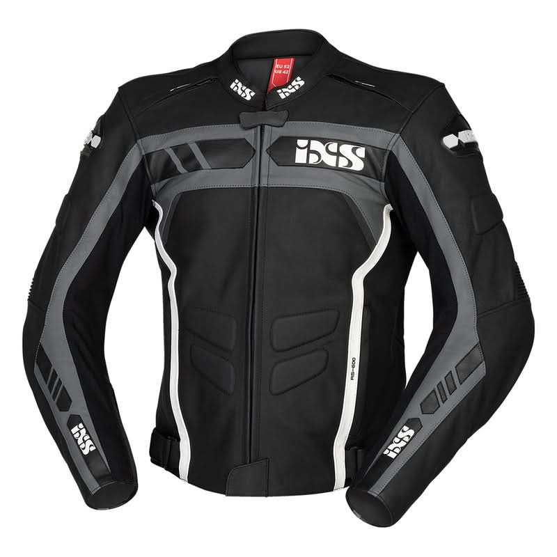 Motocyklowa Kurtka Skórzana iXS Rs-600 Black/Grey/White 1 199687_ZAL414017.jpg