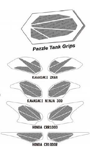 NAKLEJKA NA BAK TANKPAD/TANKGRIPS KEITI PAZZLE BLACK 3