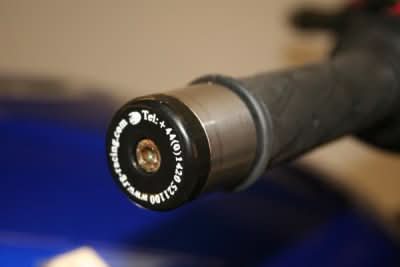 KOŃCÓWKI KIEROWNICY RG RACING HAYABUSA 97-07/BANDIT/GSX1250FA, V STROM/GS500/GSX1400 BLACK 1