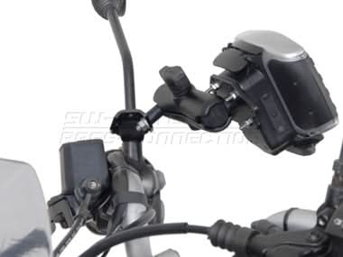 UCHWYT KULOWY GPS NA LUSTERKO MOTOCYKLA SW-MOTECH BLACK 1
