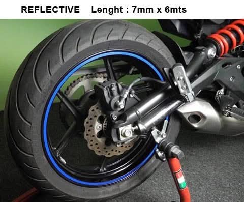 TAŚMA NA FELGĘ KEITI REFLECTIVE STICKER STRIP BLUE 5