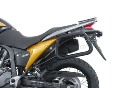 ZESTAW KUFRÓW BOCZNYCH TRAX ADV I STELAŻY SW-MOTECH HONDA XL 700 V TRANSALP (07-12) SILVER 45/45L 1