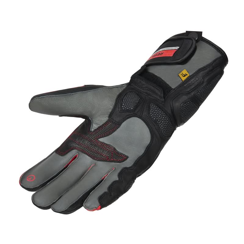 Motocyklowe Rękawice Skórzane Rebelhorn ST Long Black/Grey/Flo Red 5 194252_ZAL614910.jpg
