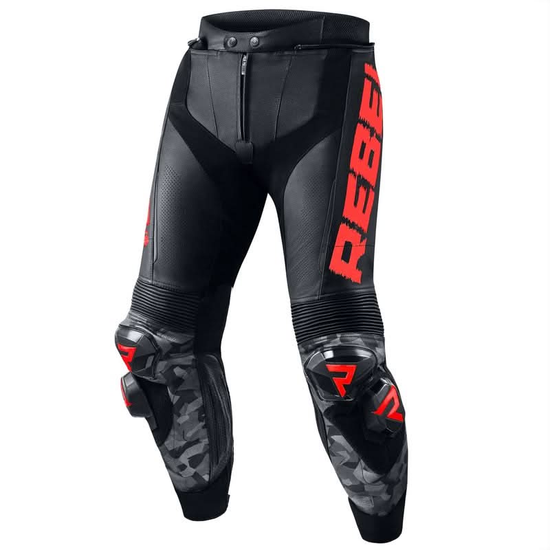 Spodnie motocyklowe skórzane Rebelhorn Rebel Black Fluo Red 1 193666_ZAL580725.jpg