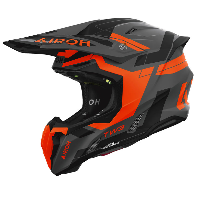 KASK MOTOCYKLOWY AIROH TWIST 3 DYNASTY ORANGE MATT XS 2