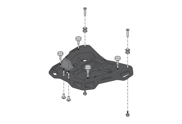 ZESTAW KUFRA CENTRALNEGO SW-MOTECH DUSC 41 L. BMW R 1300 R / R 1300 RS (25-) BLACK 5