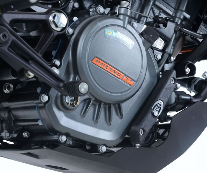 SLIDERY SILNIKA RG RACING KTM 125 DUKE (17-)/RC125 (17-), PRAWA STRONA BLACK 1