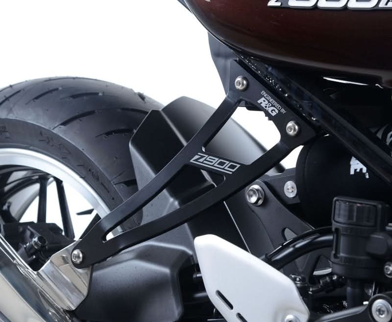 MOCOWANIE WYDECHU + ZAŚLEPKA PODNÓŻKA RG RACING KAWASAKI Z900RS SILVER 1