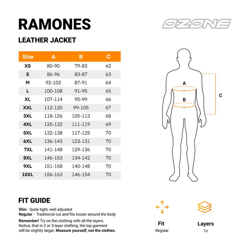 Kurtka Motocyklowa Skórzana Ozone Ramones Black 22 200288_ZAL587130.jpg