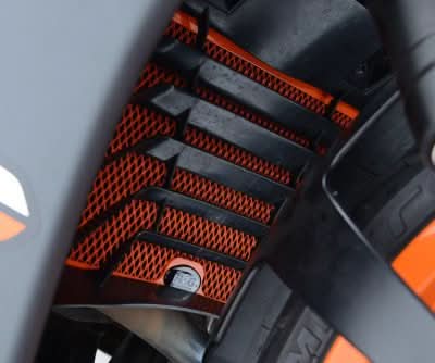 OSŁONA CHŁODNICY RG RACING KTM 390 DUKE -16, RC390 -21, RC125/200 ORANGE 9