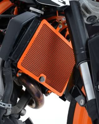 OSŁONA CHŁODNICY RG RACING KTM 390 DUKE -16, RC390 -21, RC125/200 ORANGE 1