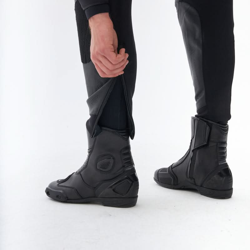 Spodnie motocyklowe skórzane Rebelhorn Veloce Black White 28 277845_ZAL678472.jpg