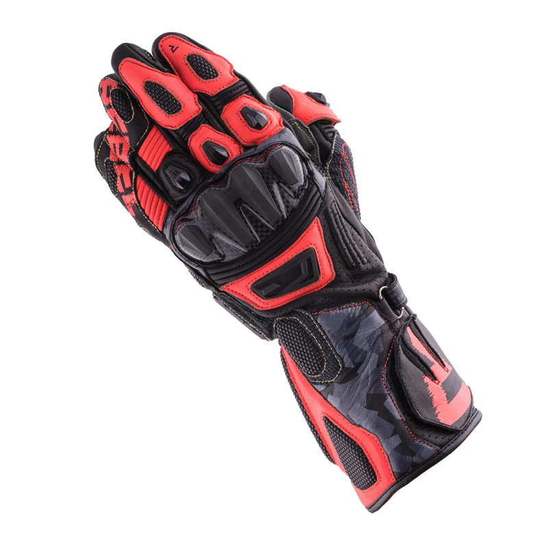 Motocyklowe Rękawice Skórzane Rebelhorn Rebel Black/Camo/Flo Red 3 200932_ZAL519570.png