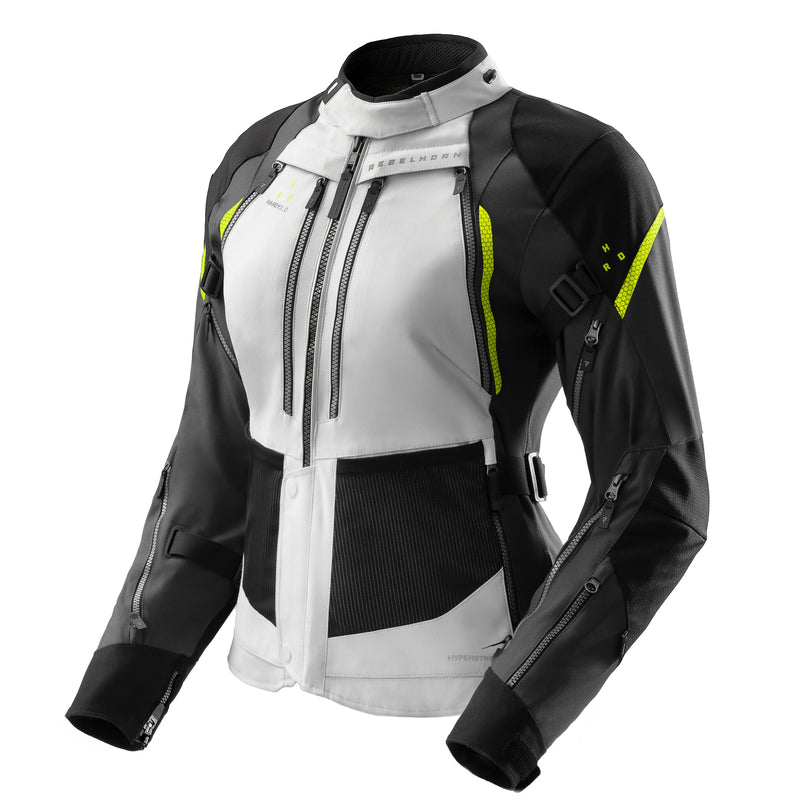 Kurtka motocyklowa tekstylna damska Rebelhorn Hardy 3.0 Black Light Grey Fluo Yellow 1 334871_ZAL814284.jpg