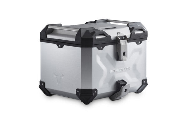 ZESTAW KUFRA CENTRALNEGO TRAX ADV SW-MOTECH BMW F 450 GS (25-) SILVER 1