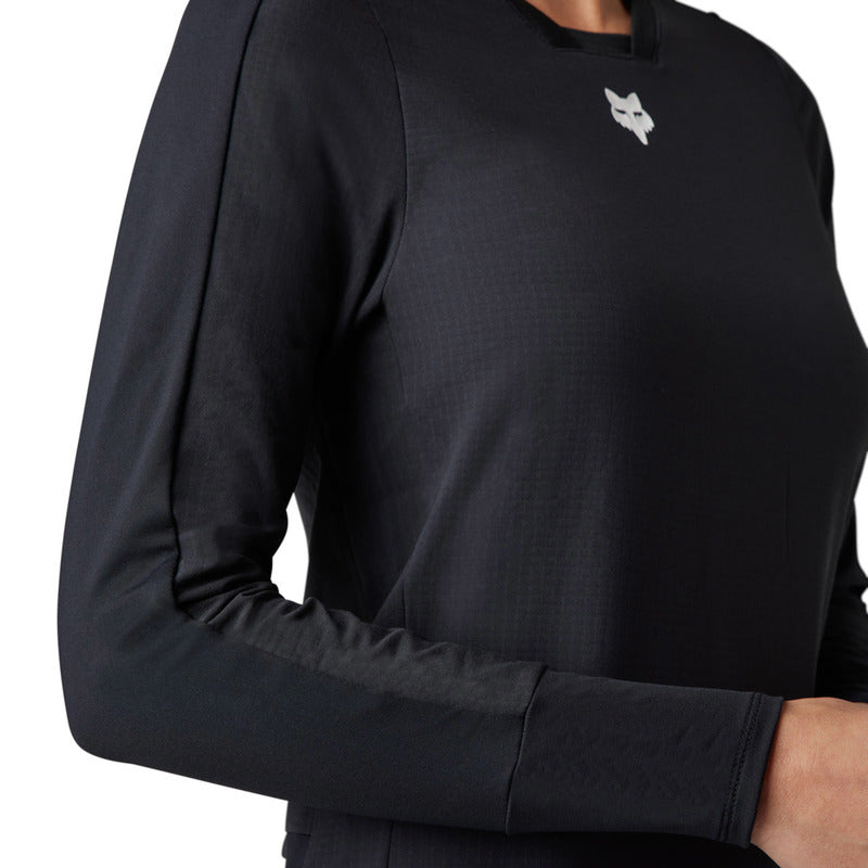 Koszulka Rowerowa Z Długim Rękawem Damska Fox Defend Thermal Black 25 309489_ZAL820241.jpg