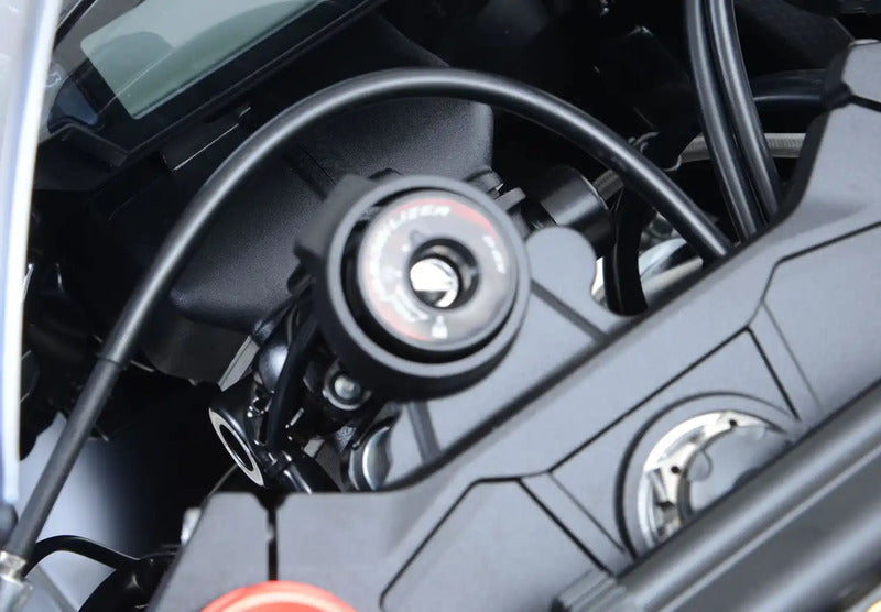 ODBOJNIKI KIEROWNICY RG RACING KAWASAKI ZX-10R 16-/ZX-10RR 21- WHITE 3