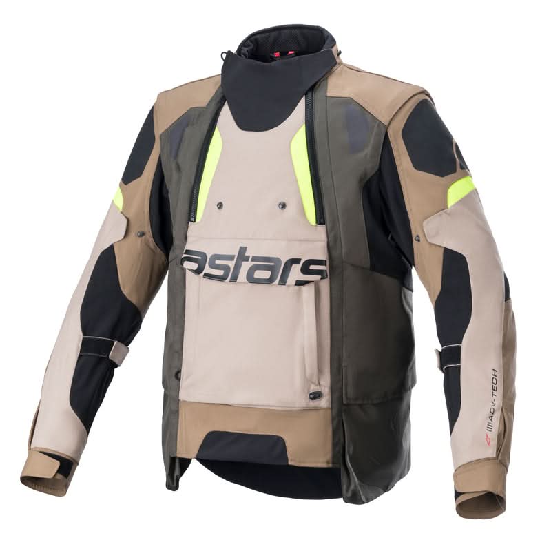 Kurtka Tekstylna Alpinestars Halo Drystar Dark Khaki/Sand/Fluo Yellow 1 243785_ZAL689825.jpg